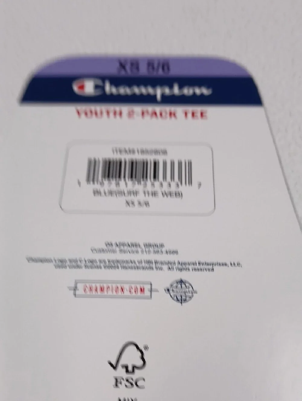 Champion Youth 2-Pack Graphic Tees - Blue & Red - Picture 7 of 7